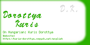 dorottya kuris business card